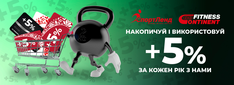 Щороку з нами - це 5% твоєї знижки на річну карту. Рахуй роки, вважай карти, підсумовуй знижку, будь з нами!